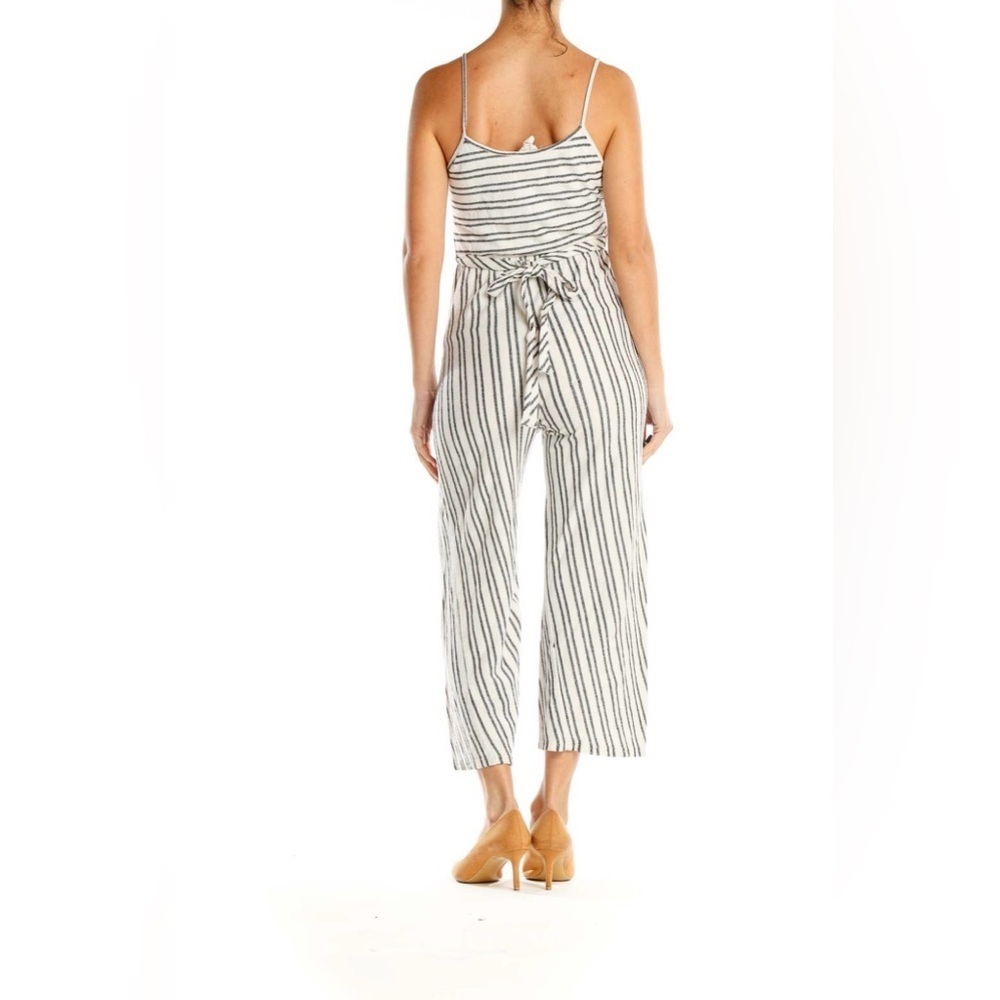Anthropologie’s Caution To The Wind Striped Jumpsuit Size Large - Picture 2 of 7